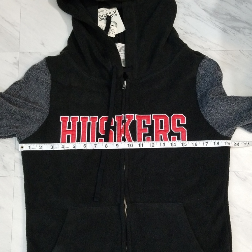 NWT! PINK VS HUSKERS FULL ZIP HOODIE - Picture 6 of 7